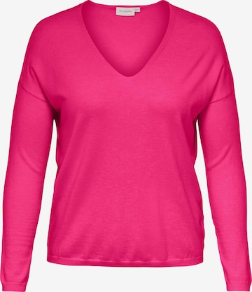 ONLY Carmakoma Pullover 'Lella' in Pink: predná strana