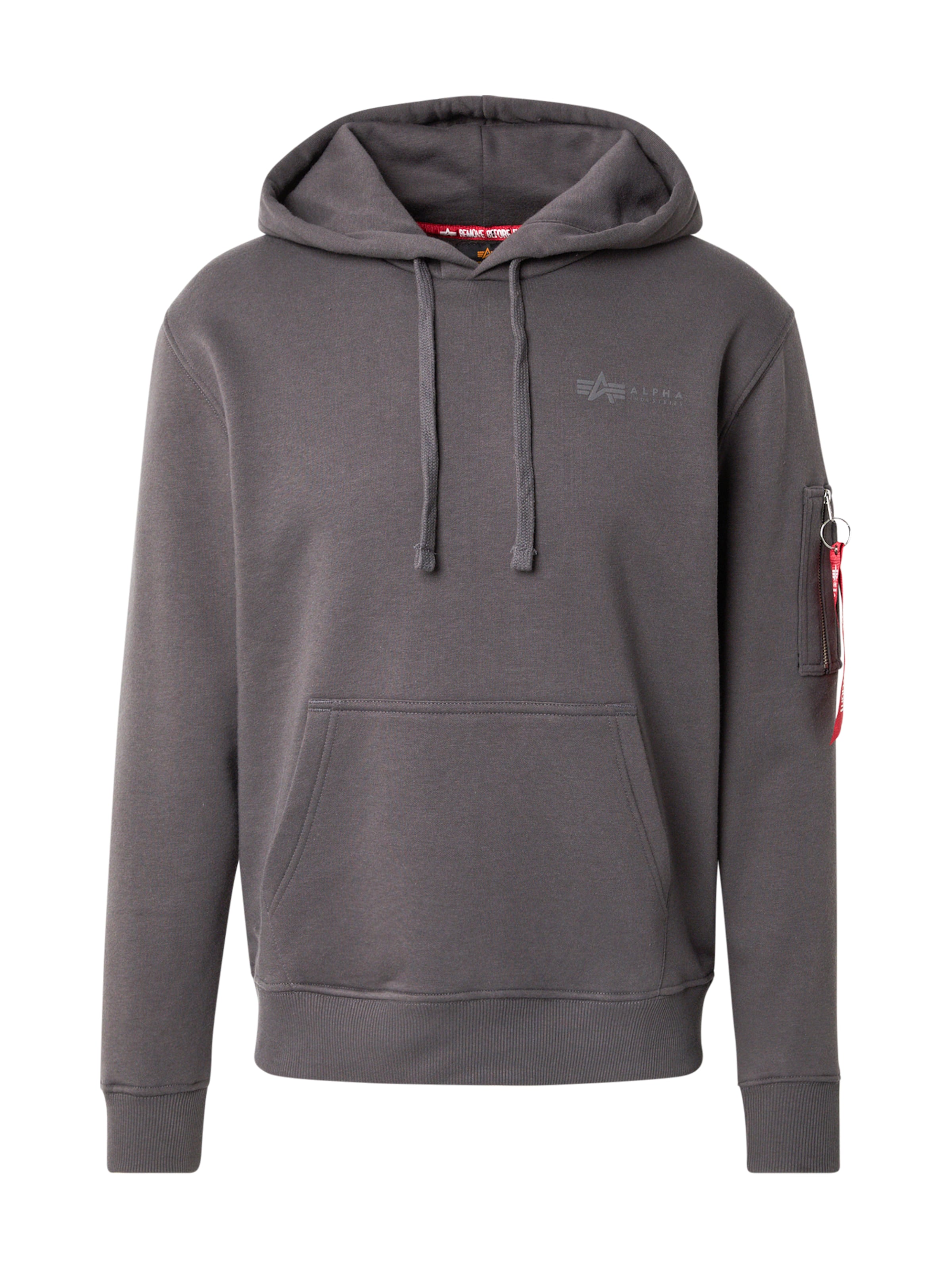 pilka ALPHA INDUSTRIES Megztinis be užsegimo 'Air Force': priekis