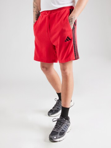 ADIDAS SPORTSWEAR Обычный Спортивные штаны в Красный: спереди
