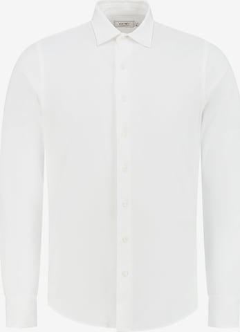 Shiwi Regular fit Риза 'Pablo' в бяло: отпред
