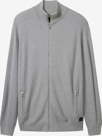 TOM TAILOR Knit Cardigan in Grey: front