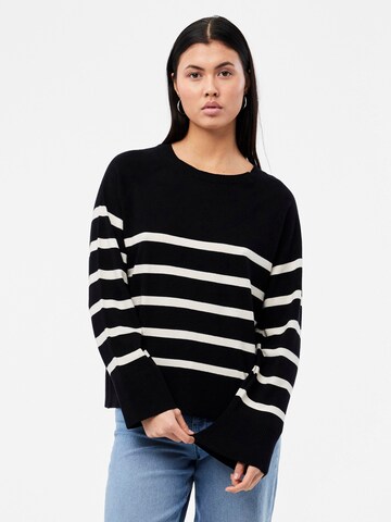 PIECES Sweater 'SIA' in Black: front