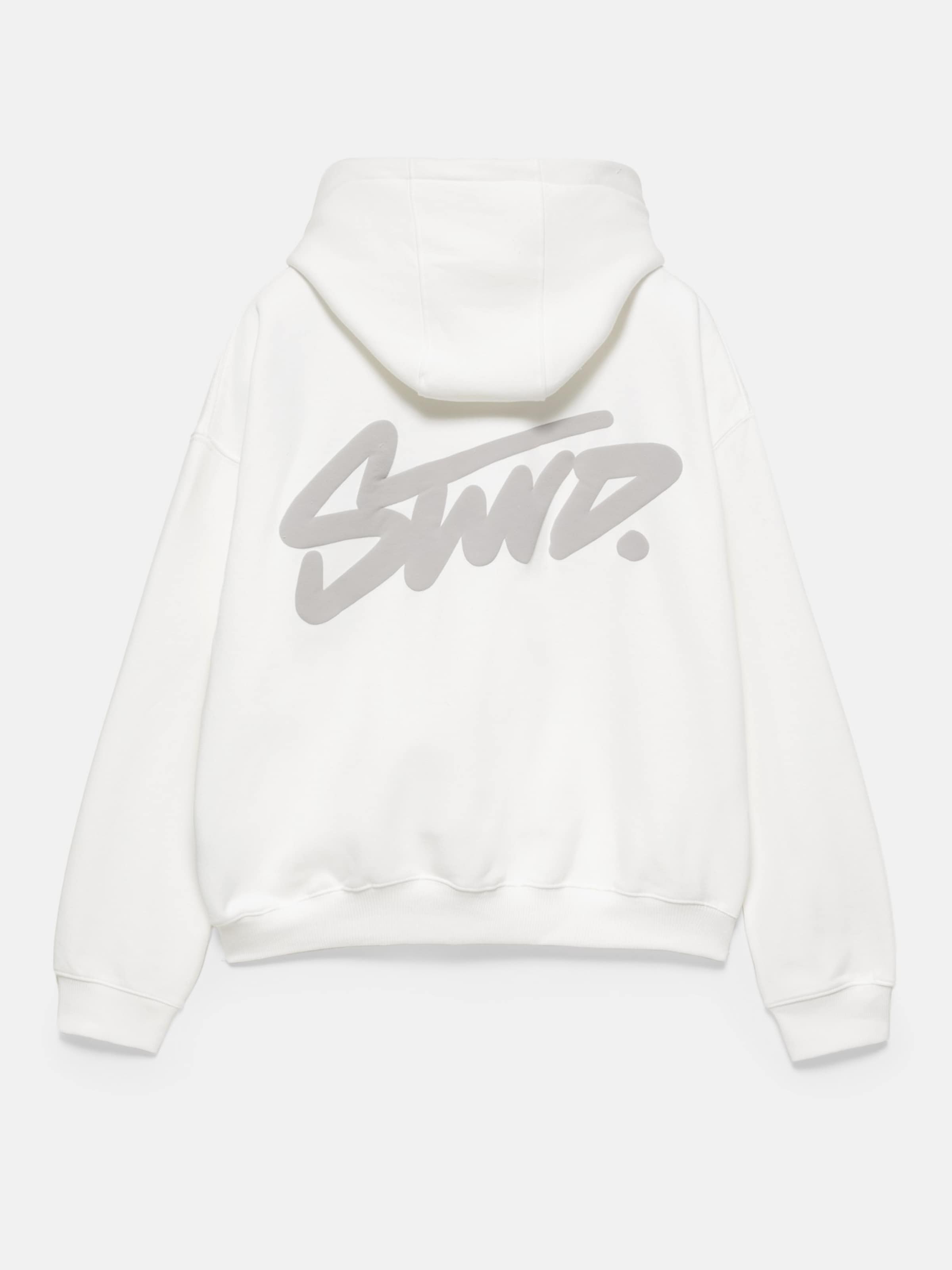 Pull&Bear Sweatshirt 'STWD' in Wit