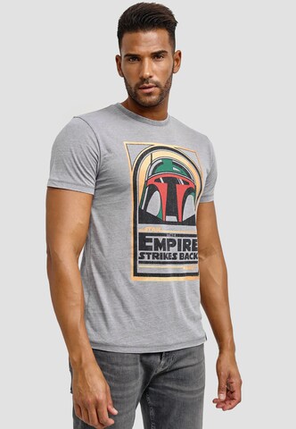 Recovered Shirt 'Star Wars Boba Fett Empire Strikes Back' in Grey