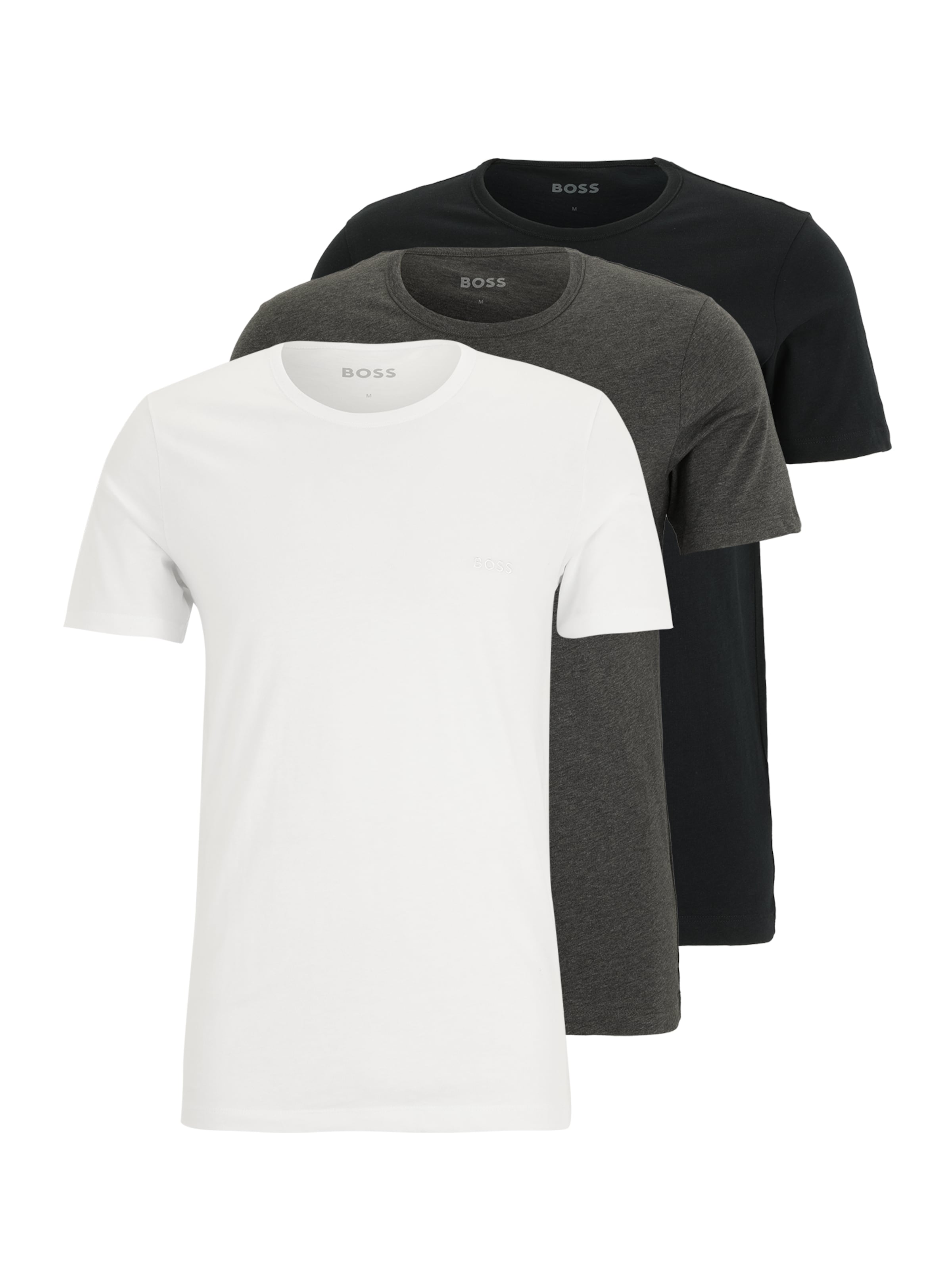 Coupe regular T-Shirt BOSS en gris : devant