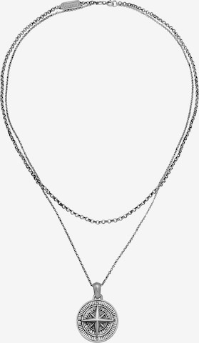 KUZZOI Halskette 'Kompass' in Silber: predná strana