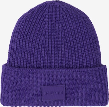 BOGNER Mütze 'Lahrak' in Lila: Vorderseite