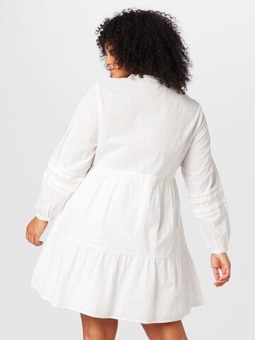 ABOUT YOU Curvy Shirt Dress 'Carmen' in White