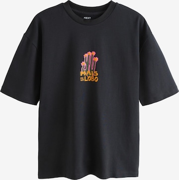 T-Shirt Next en bleu : devant