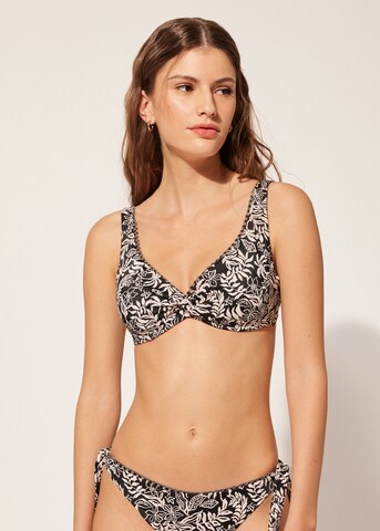 CALZEDONIA Balconette Bikinitop in Schwarz