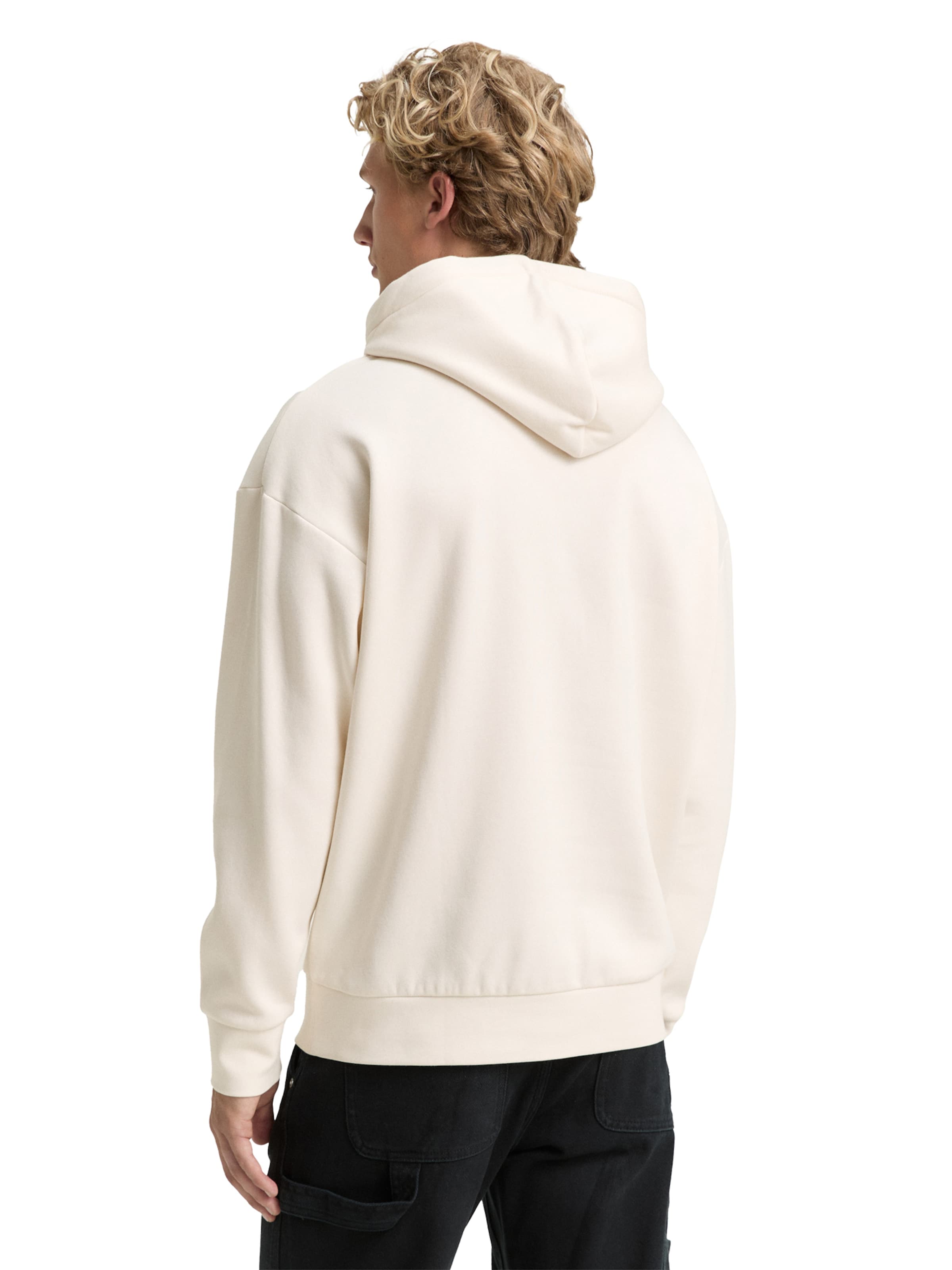 TOM TAILOR DENIM Sweatshirt i vit