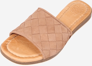 Apple of Eden Mules 'Holand' in Beige: front