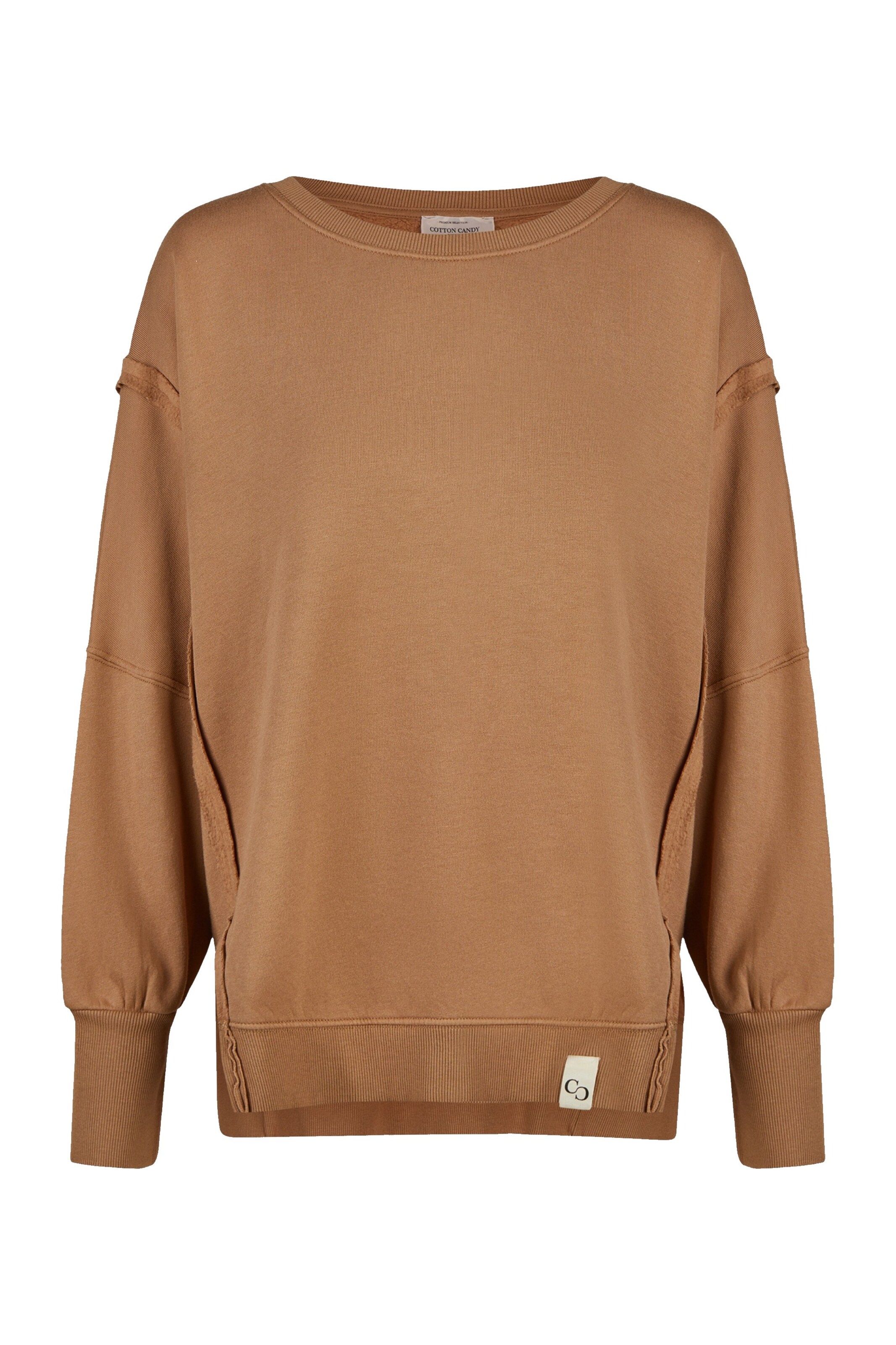 Cotton Candy Sweatshirt in Bruin: voorkant