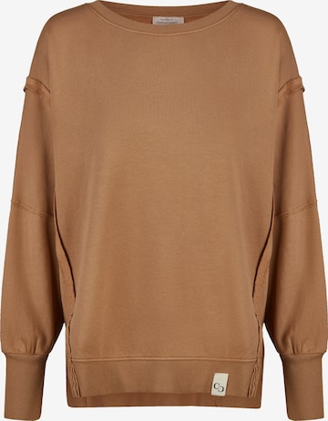 Cotton Candy Sweatshirt in Braun: Vorderseite