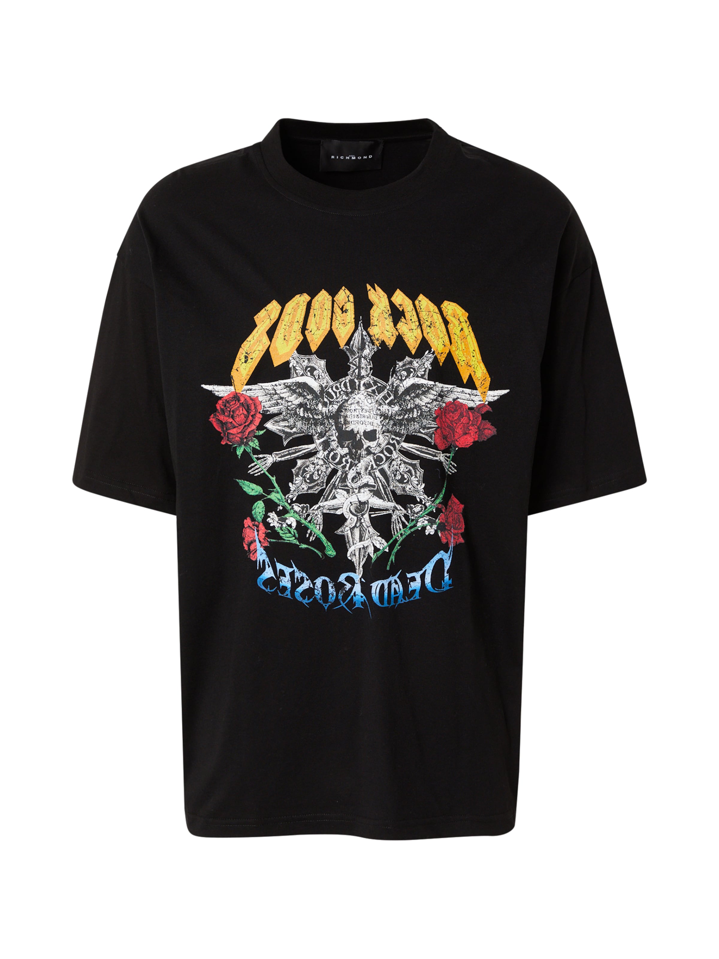 T-Shirt 'WUJI' John Richmond en noir : devant