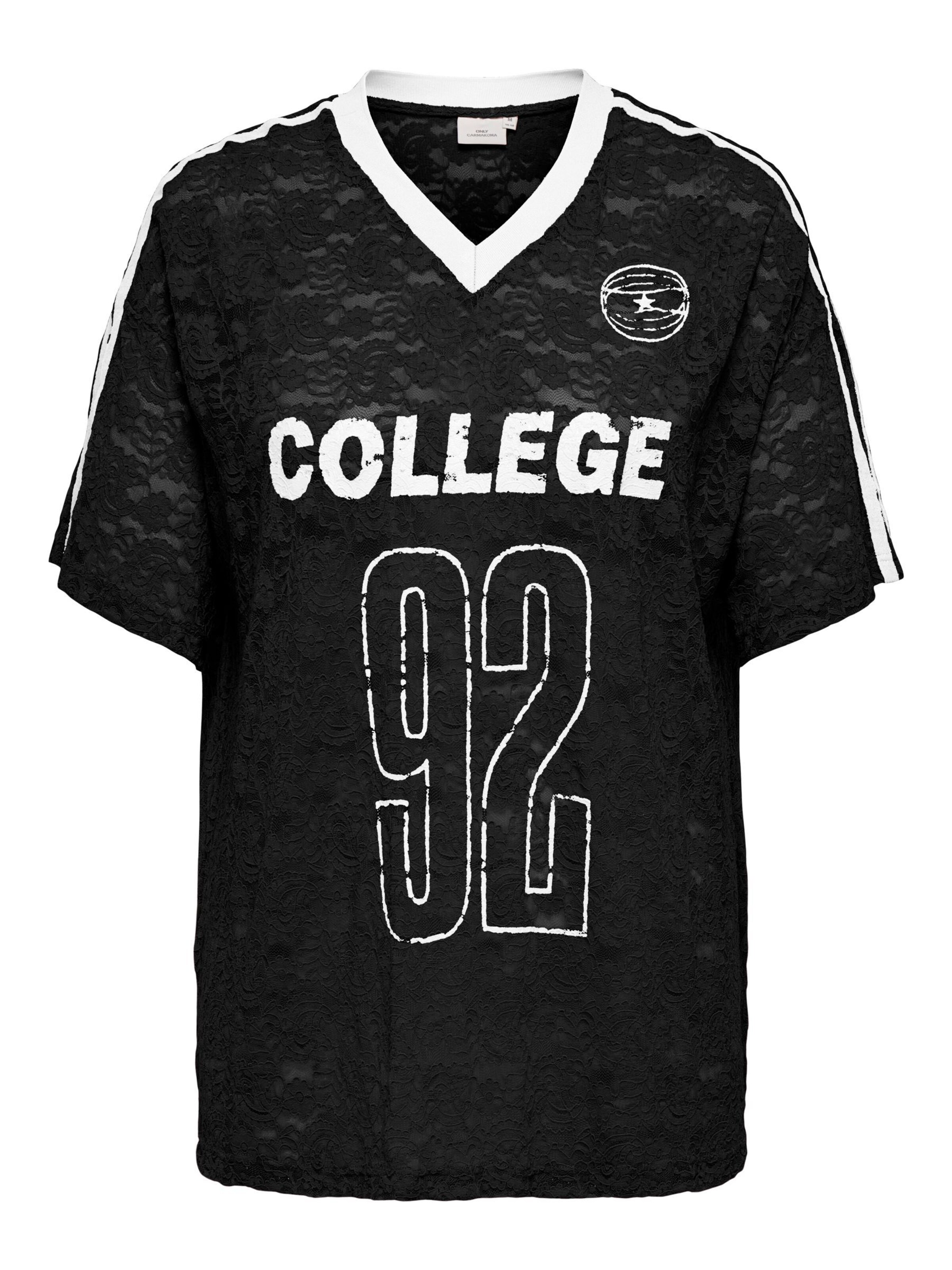 T-shirt 'CARKia' ONLY Carmakoma en noir : devant