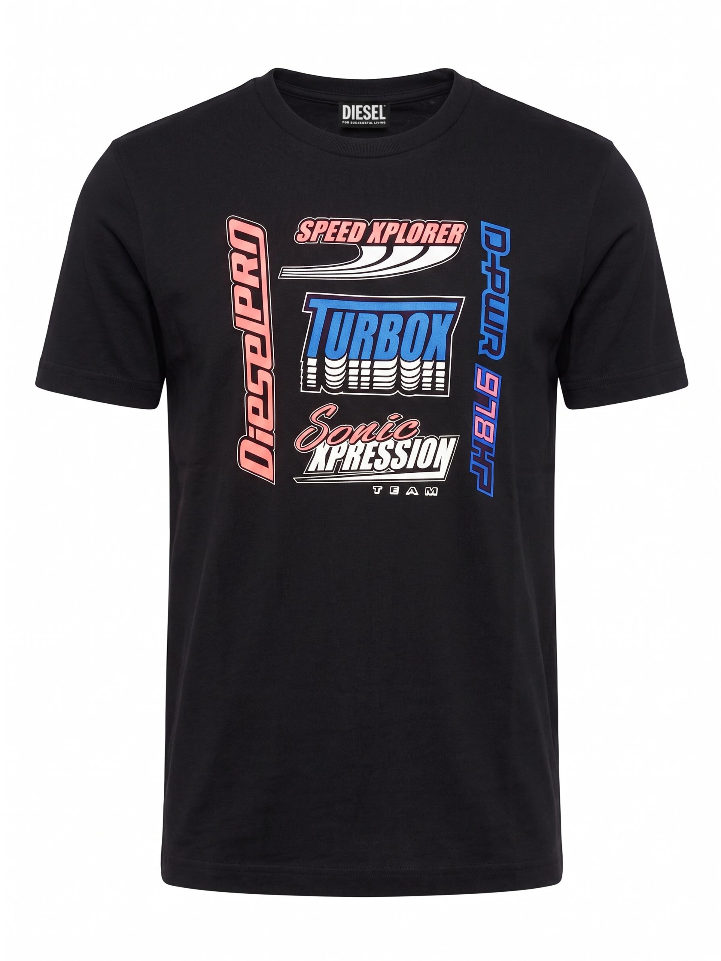 DIESEL Shirt 'T-DIEGOS-K38' in Black: front