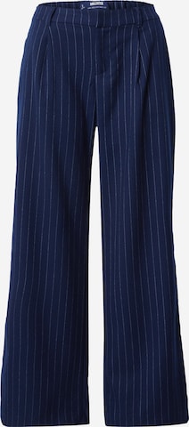 HOLLISTER - Pierna ancha Pantalón plisado en azul: frente