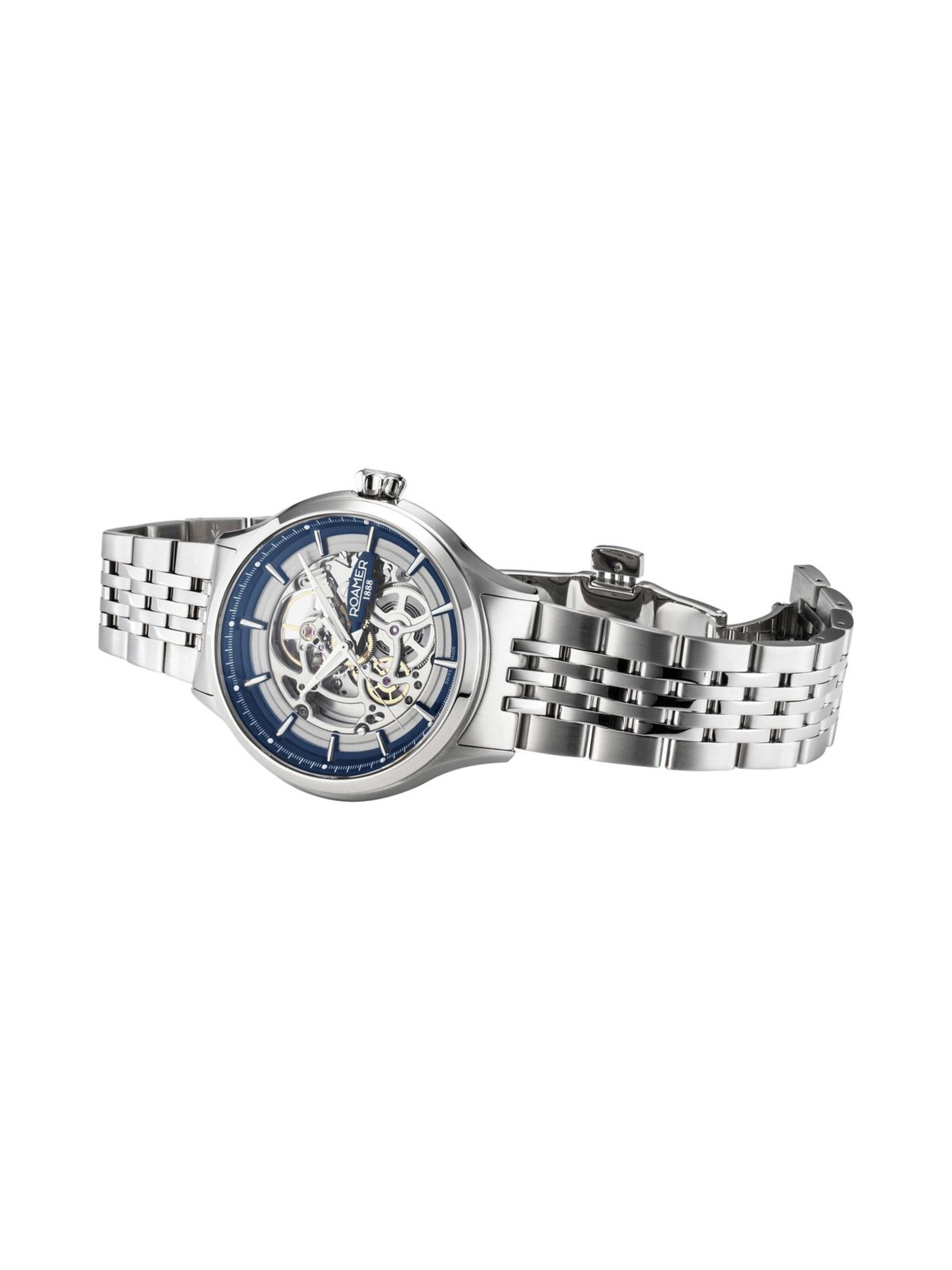 Montre à affichage analogique Roamer en bleu
