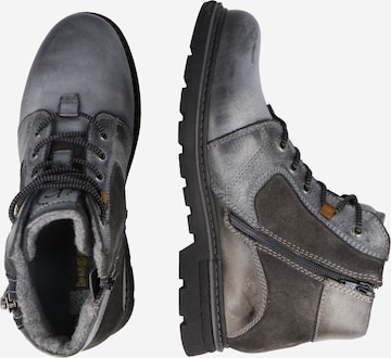 bugatti Lace-Up Boots 'Scarus' in Grey