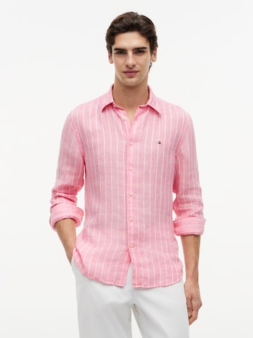 TOMMY HILFIGER Regular fit Button Up Shirt in Pink: front