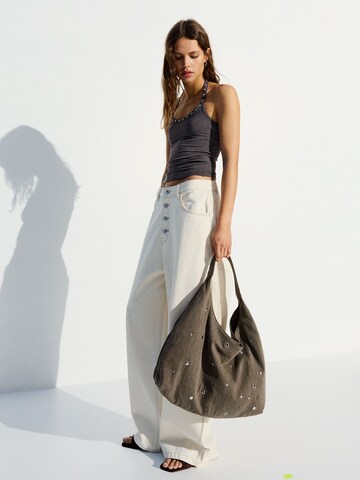 Bershka Top in Grijs