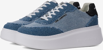 mėlyna KARL LAGERFELD JEANS Sportbačiai be auliuko ' ANAKAPRI LOW TOP ': priekis