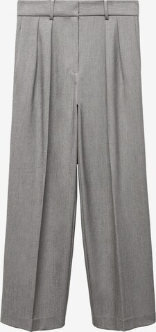 MANGO Wide leg Pantalon 'Colorado' in Grijs: voorkant