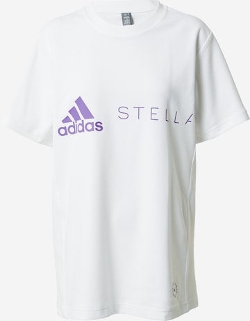 balta ADIDAS BY STELLA MCCARTNEY Sportiniai marškinėliai 'Logo': priekis