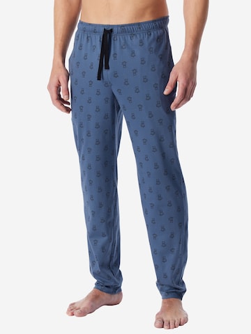 SCHIESSER Pyjamahose ' Mix Relax ' in Blau: Vorderseite