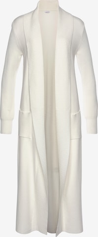 LASCANA Knit Cardigan in White: front