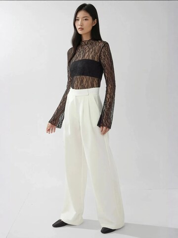 Hiccup Wide Leg Hose in Weiß