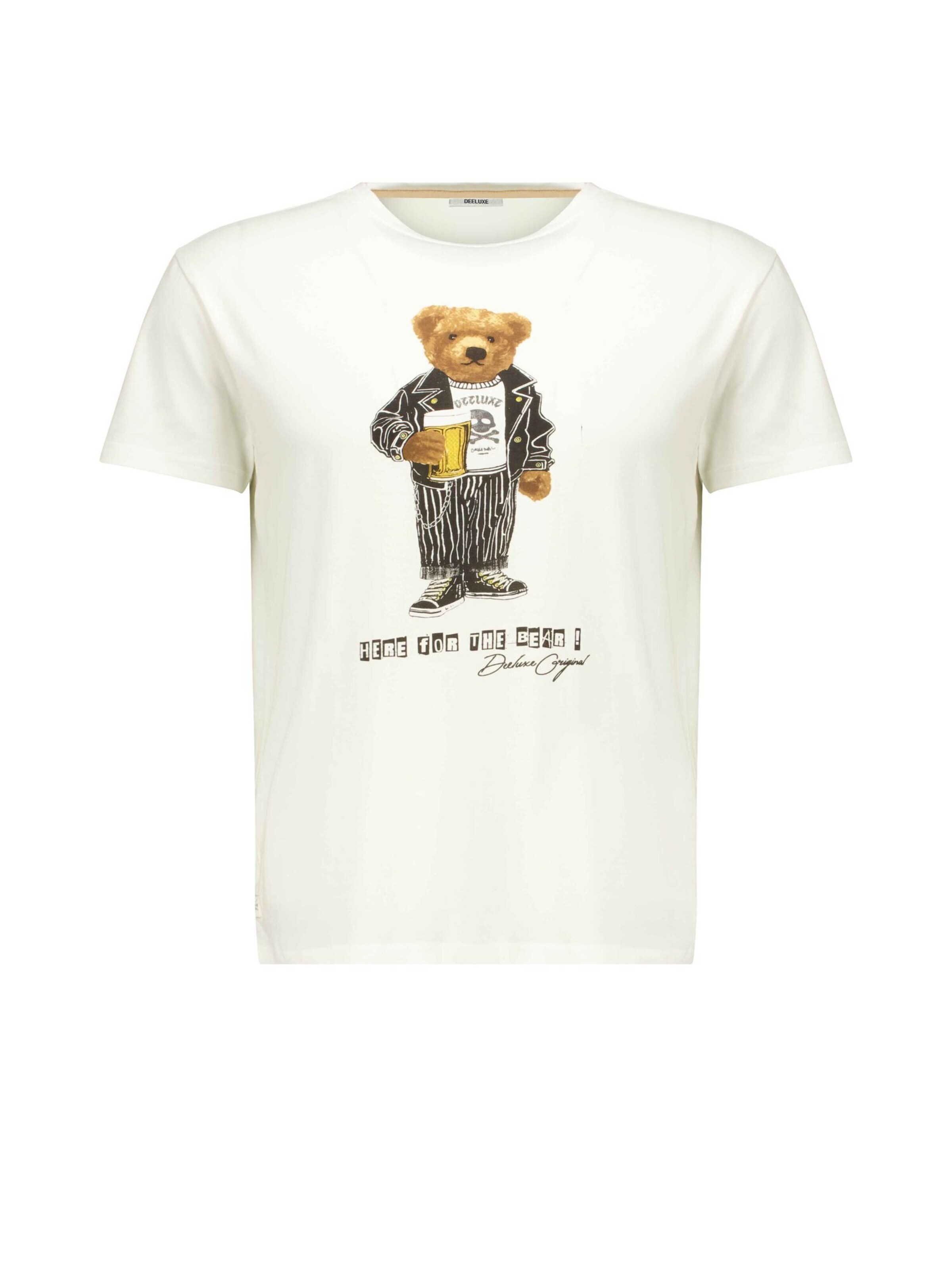 Deeluxe Shirt 'Bebear' in Wit: voorkant