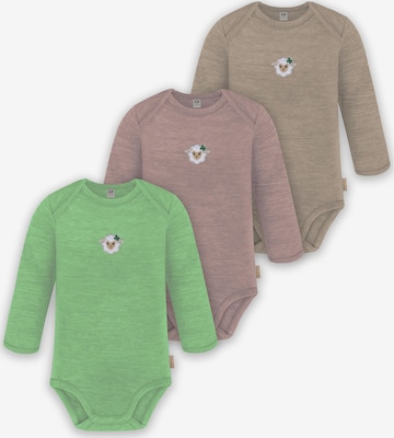 normani Strampler/Body 'Auckland' in Beige: Vorderseite