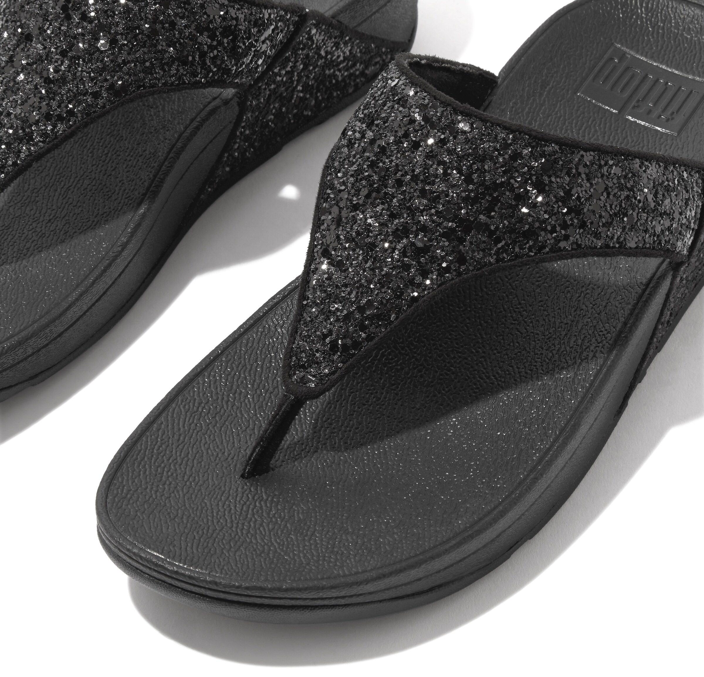 FitFlop T-Bar Sandals in Black