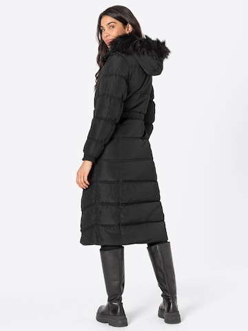 River Island Wintermantel in Zwart