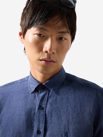BOGNER Regular fit Button Up Shirt 'Timi' in Blue