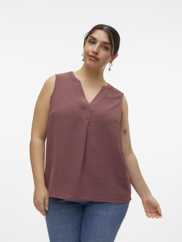 Vero Moda Curve Blouse 'ELVA' in Lila: voorkant
