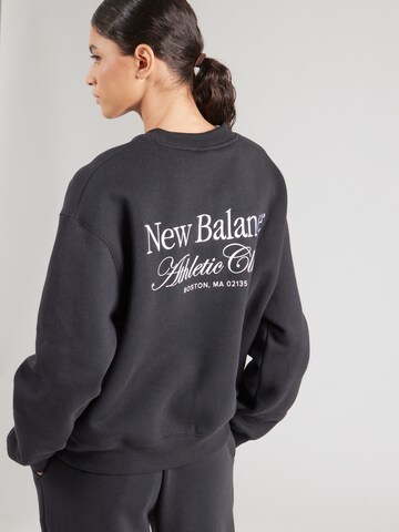new balance Sweatshirt 'Athletics Club' in Zwart: voorkant