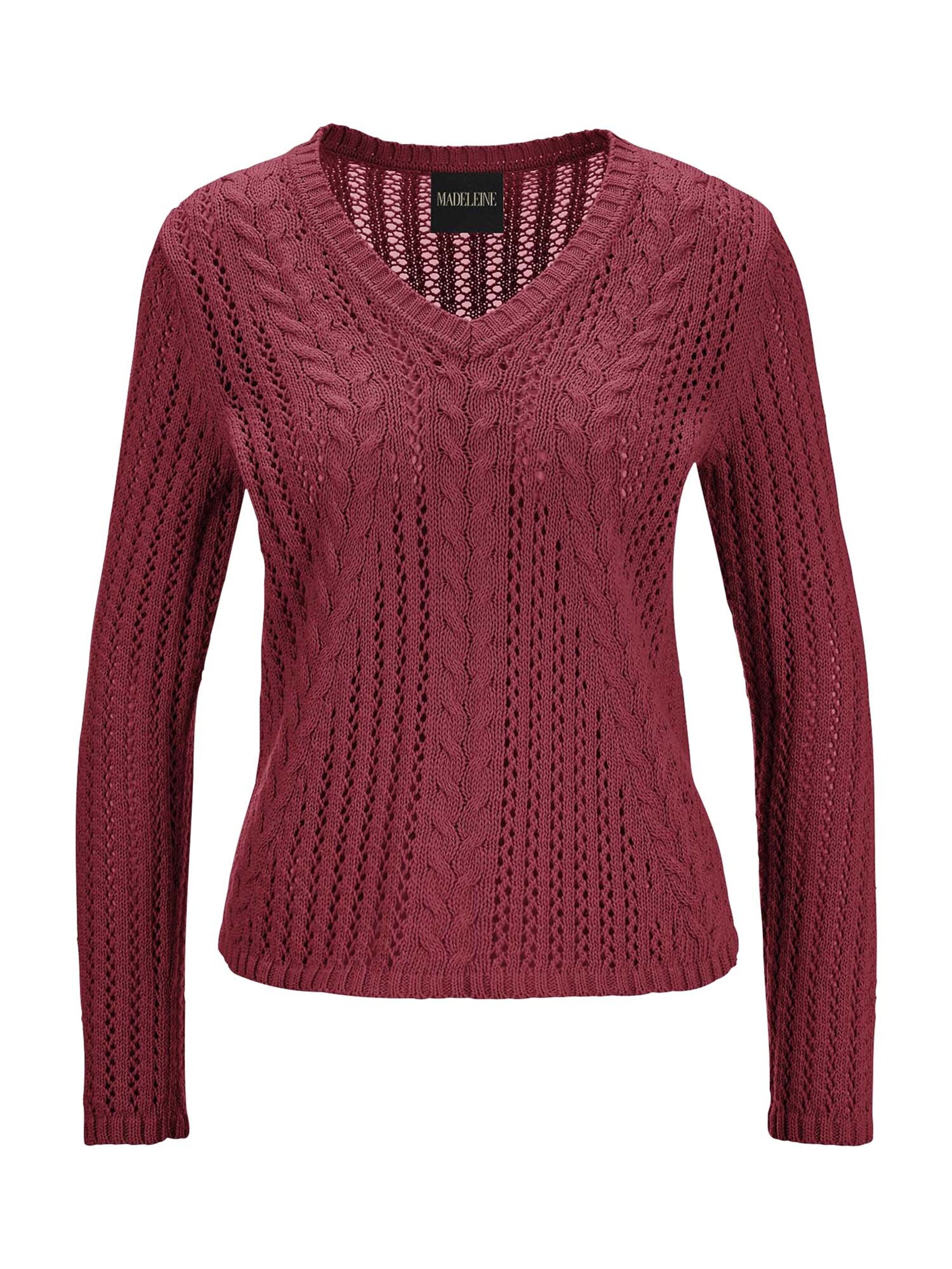 Pull-over MADELEINE en rouge : devant