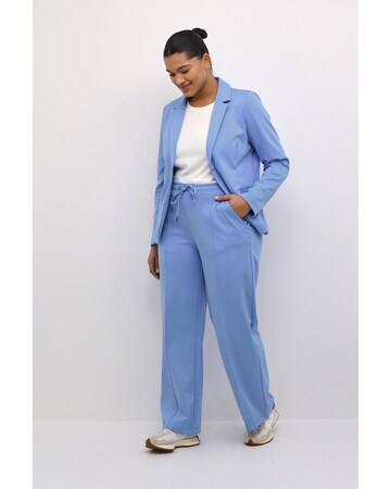 KAFFE CURVE Regular Pants 'jenna' in Blue