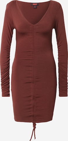 Misspap Dress in Brown: front