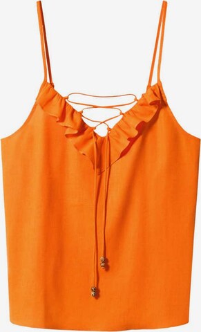 MANGO Top 'Simo' in Orange: front