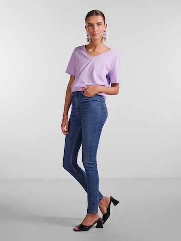 PIECES Slimfit Jeans in Blau