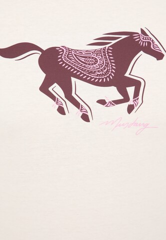 MUSTANG T-Shirt 'Loa' in Weiß