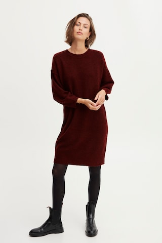 Fransa Knitted dress in Red
