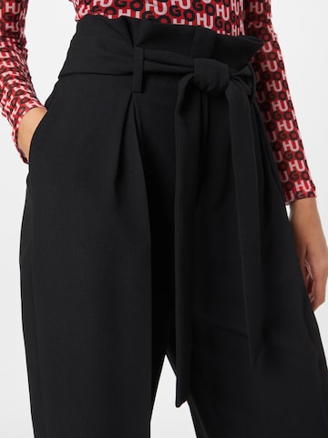 HUGO Red Regular Pleated Pants 'Hobana' in Black