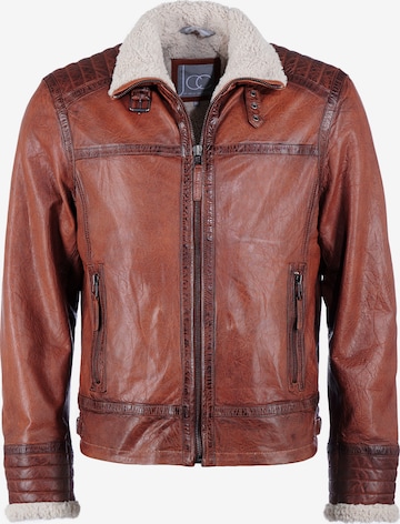 Veste mi-saison JCC en marron : devant