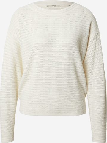 Pullover di ESPRIT in bianco: frontale