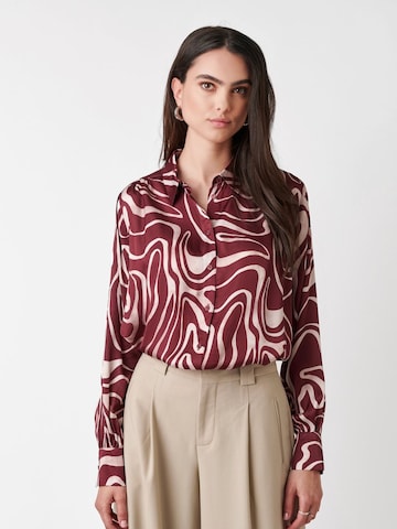 DESOTO Blouse 'LENA' in Red: front